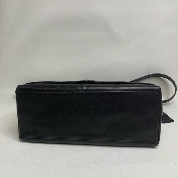 Coach vintage black leather crossbody - Picture 6 of 7